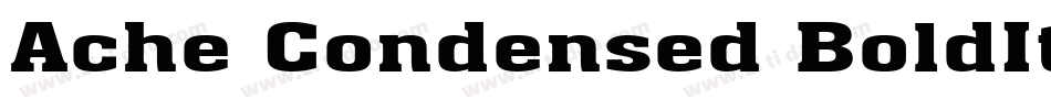 Ache Condensed BoldItalic字体转换